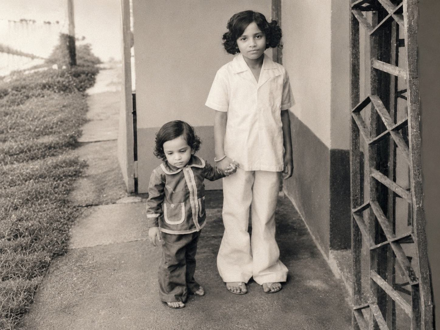 A childhood photograph connected to memories of Bijon Setu and South Sinthee