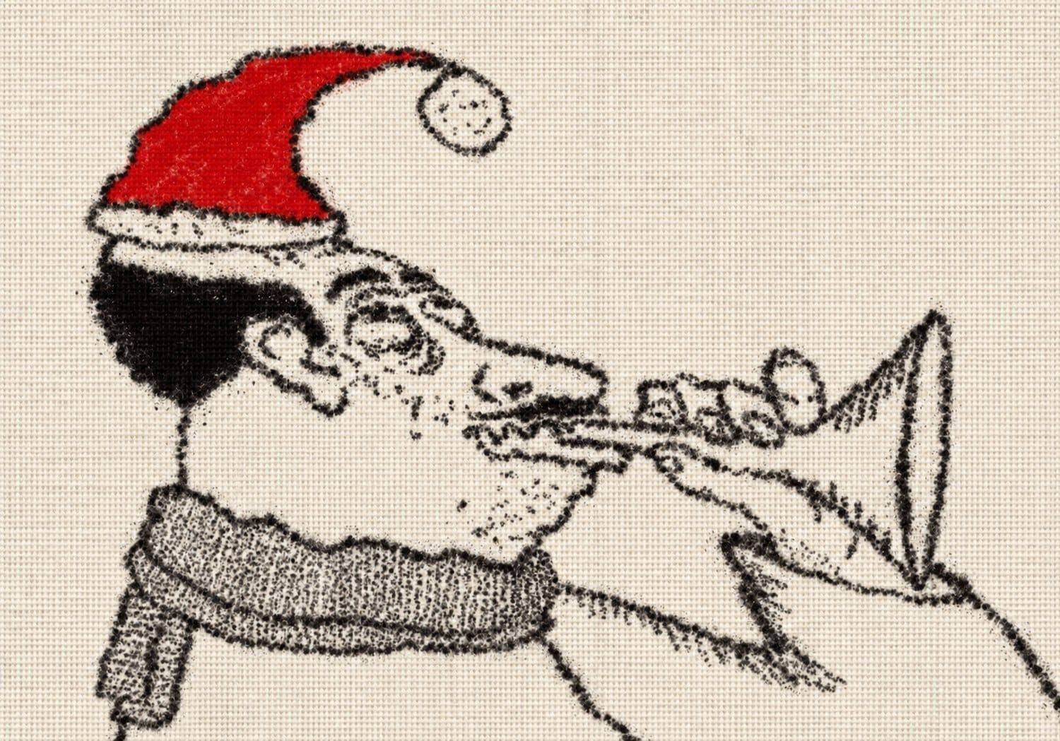 A trumpet growing a second mouth